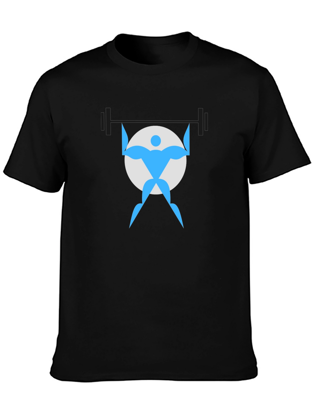 Weightlifter Graphic Black T-Shirt