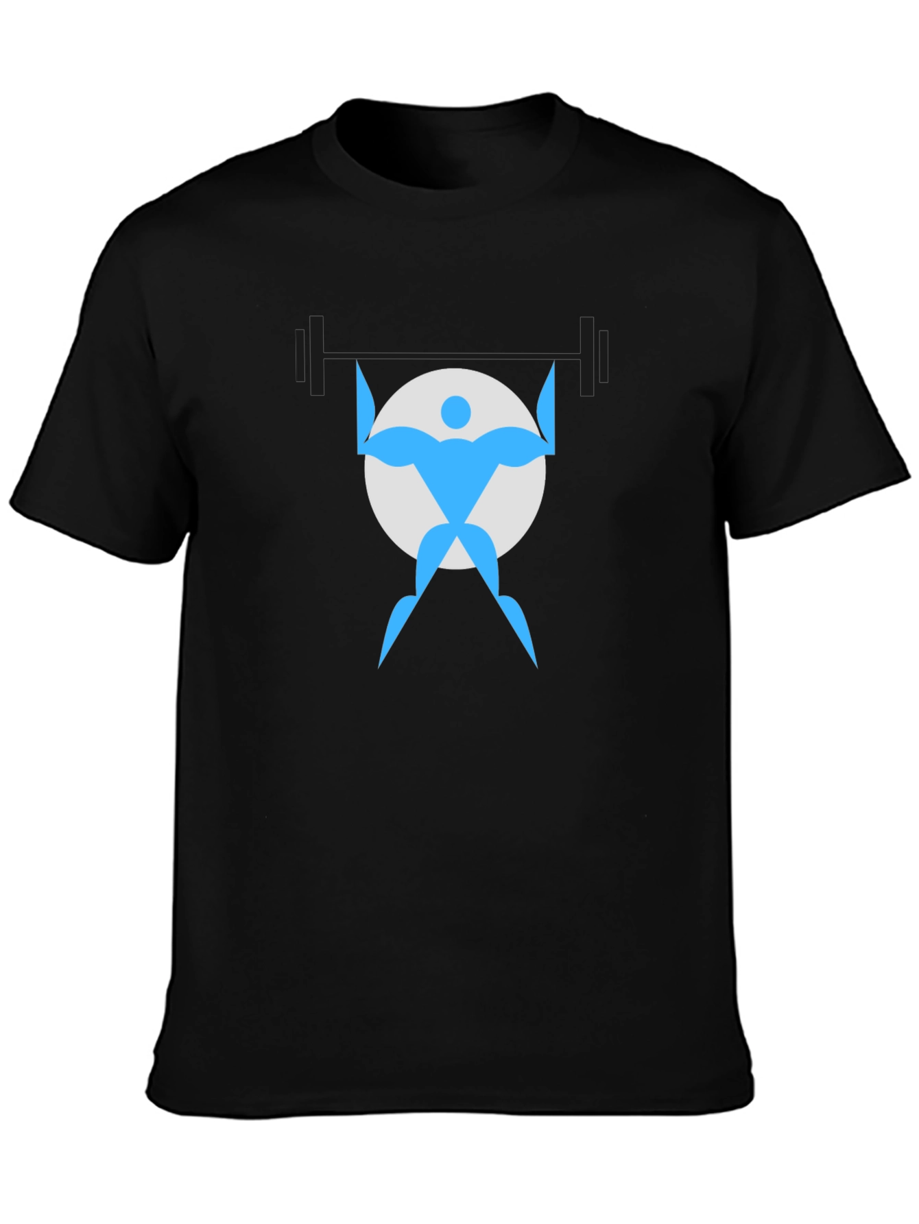 Weightlifter Graphic Black T-Shirt