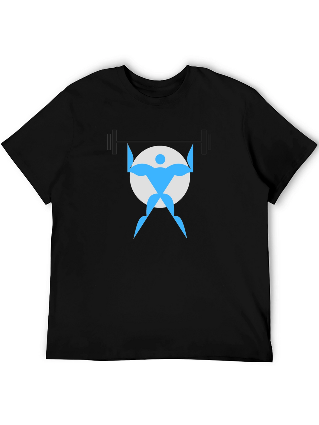 Weightlifter Graphic Black T-Shirt