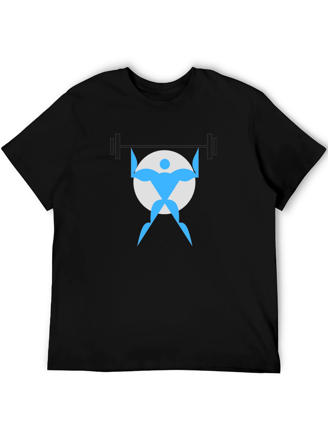 Weightlifter Graphic Black T-Shirt