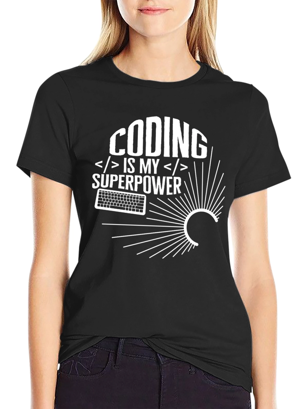 Coding is My Superpower Graphic T-Shirt