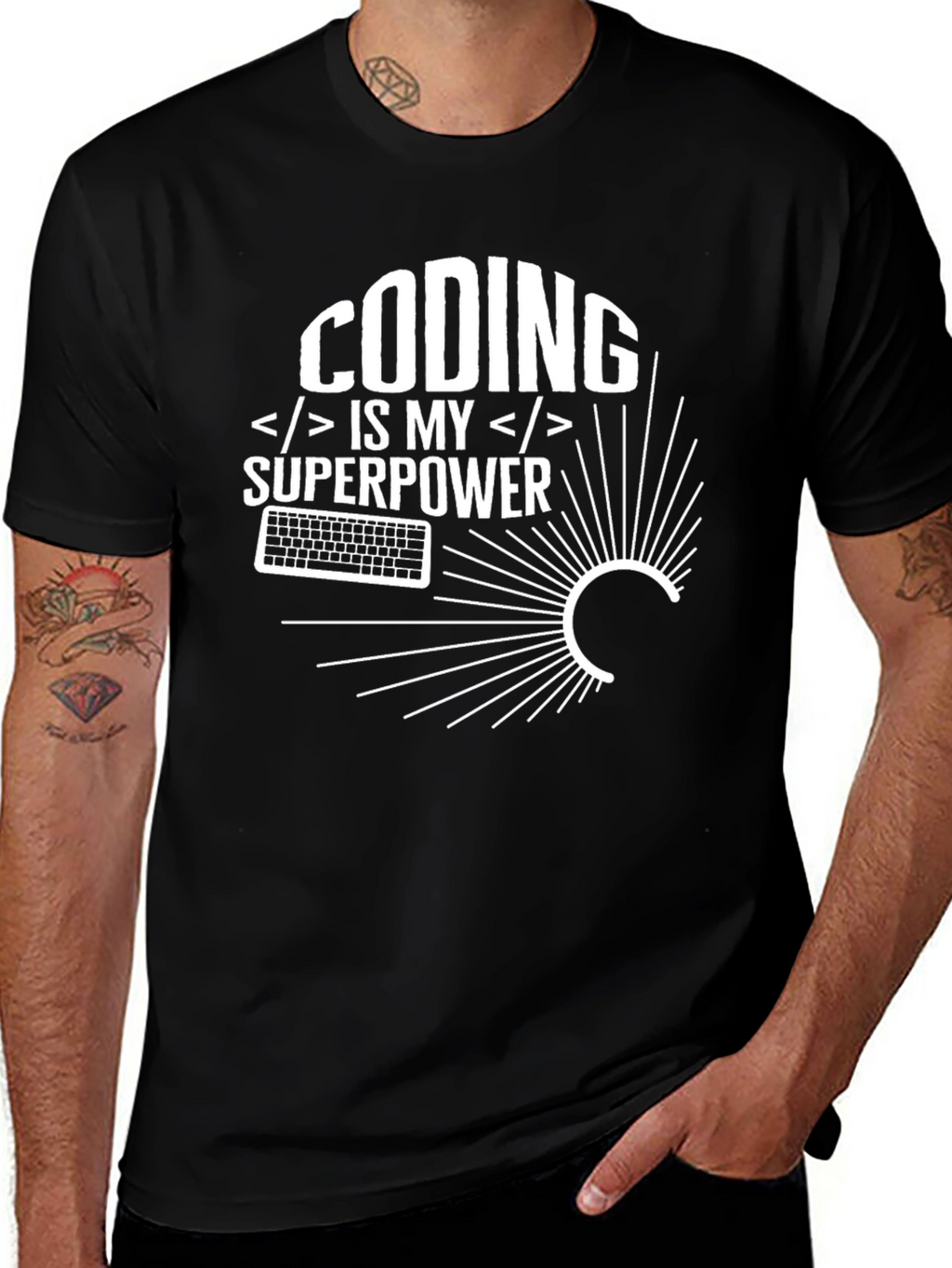 Coding is My Superpower Graphic T-Shirt