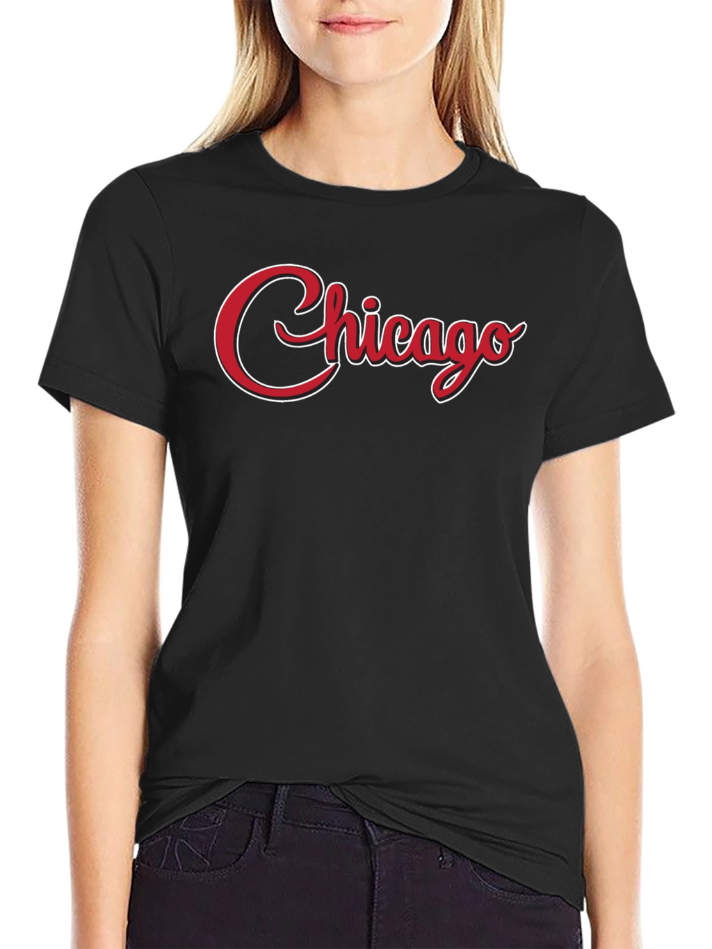Chicago Script Graphic Tee - Stylish Casual Wear