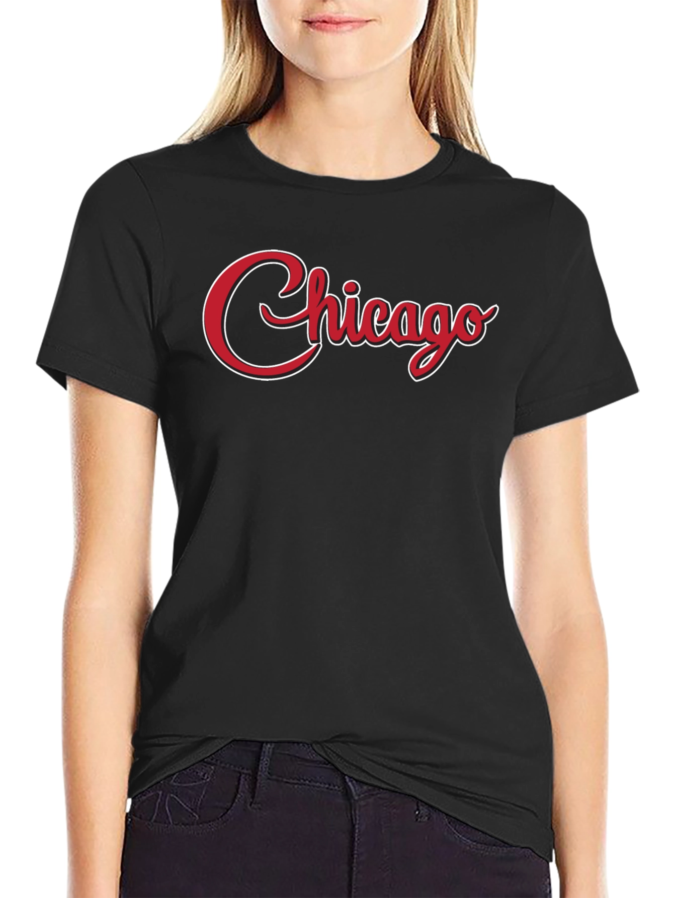 Chicago Script Graphic Tee - Stylish Casual Wear