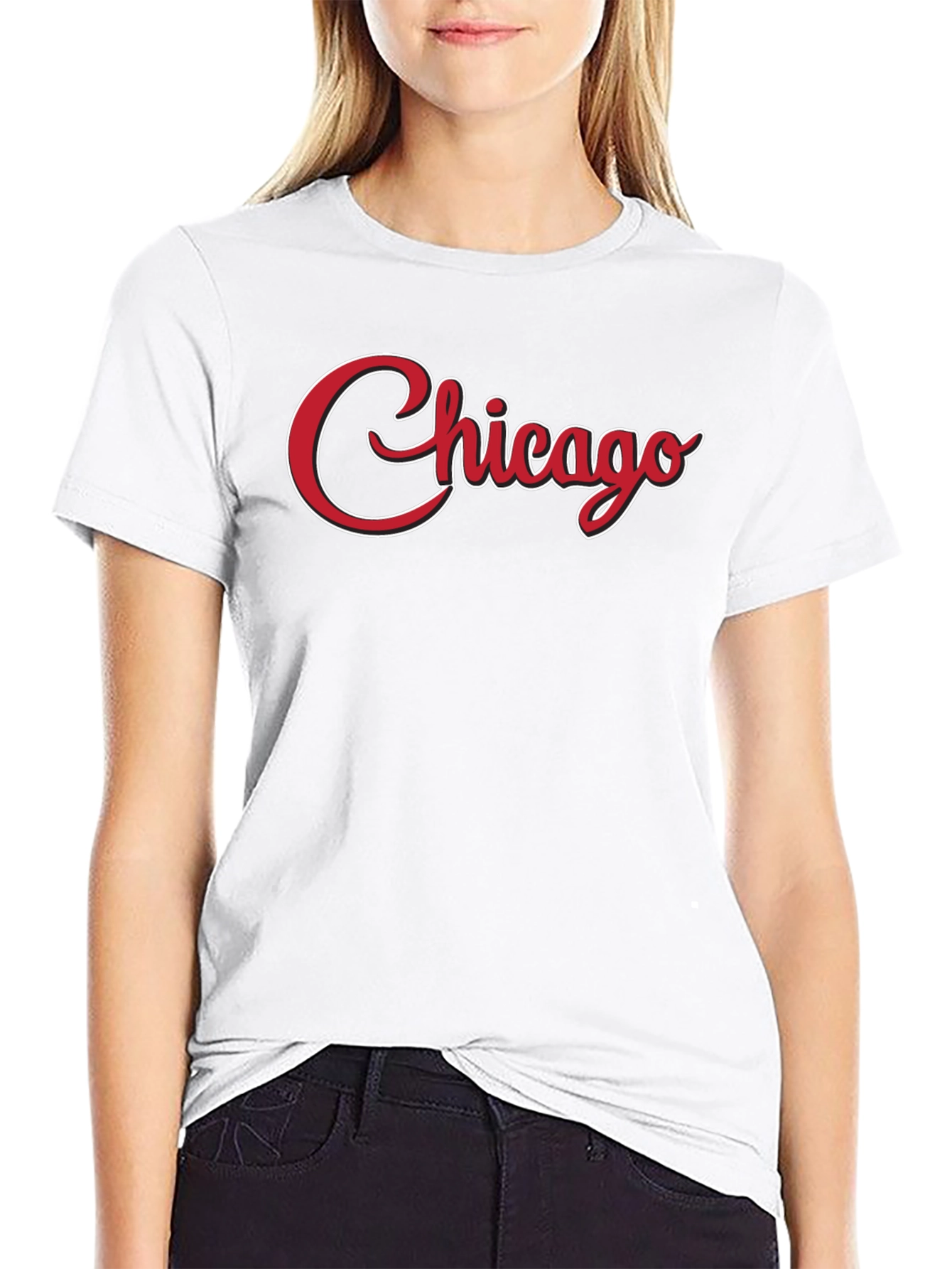 Chicago Script Graphic Tee - Stylish Casual Wear