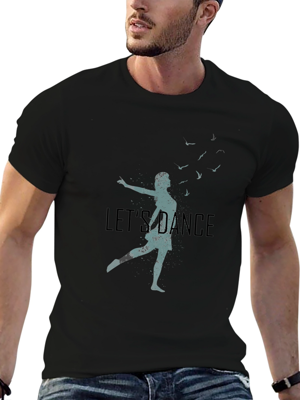Lets Dance Graphic Tee - Black