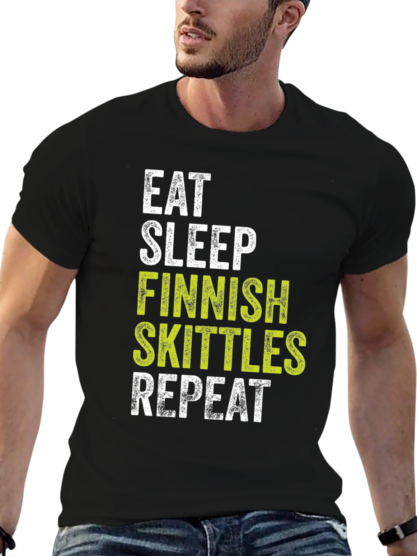 Eat Sleep Finnish Skittles Repeat T-Shirt