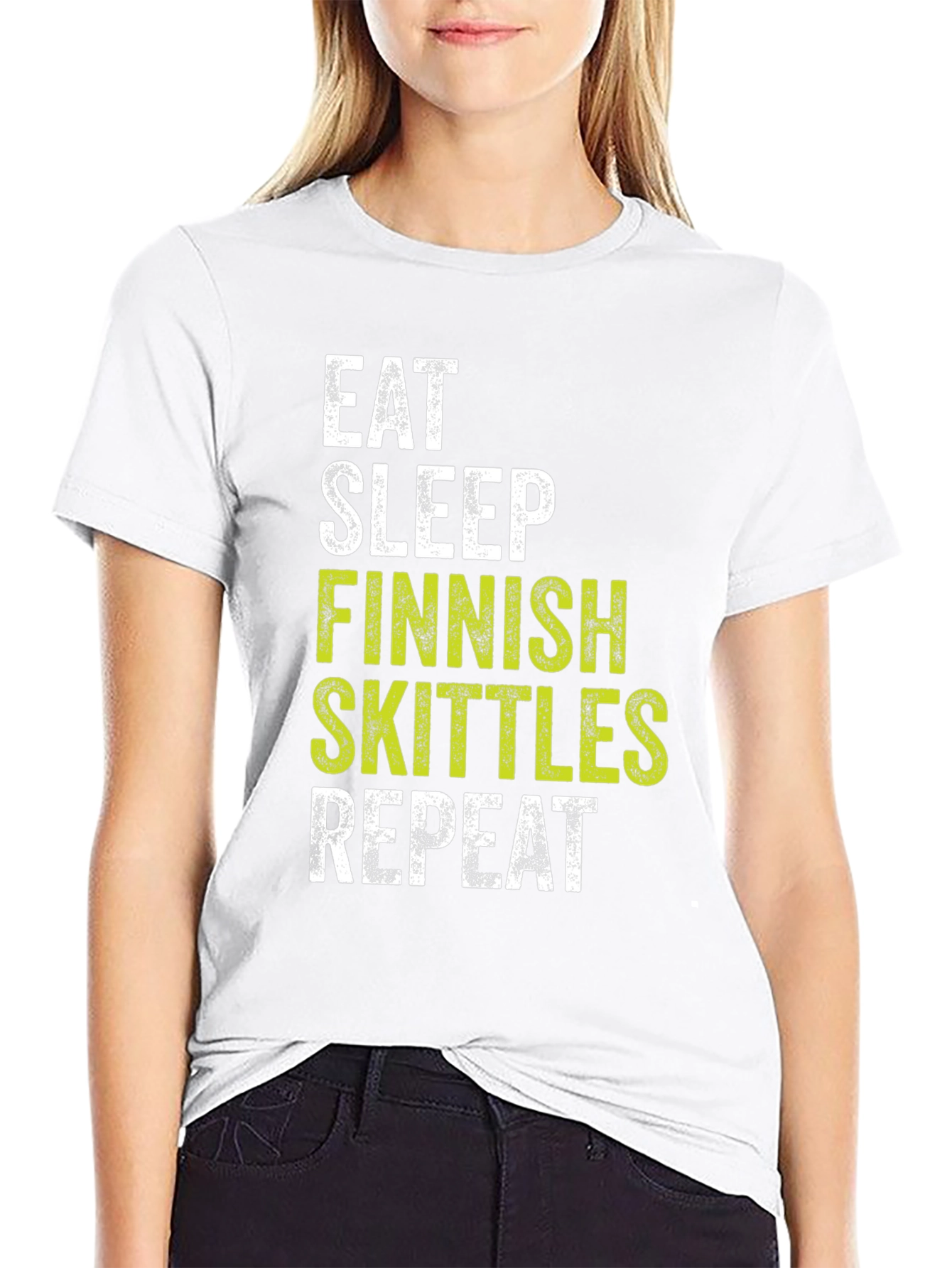 Eat Sleep Finnish Skittles Repeat T-Shirt