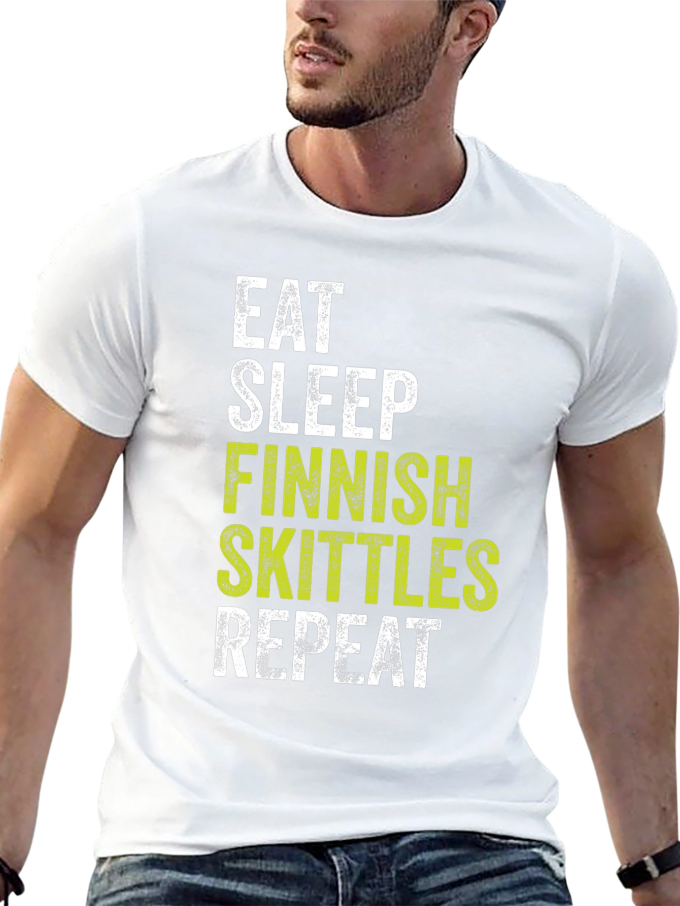 Eat Sleep Finnish Skittles Repeat T-Shirt