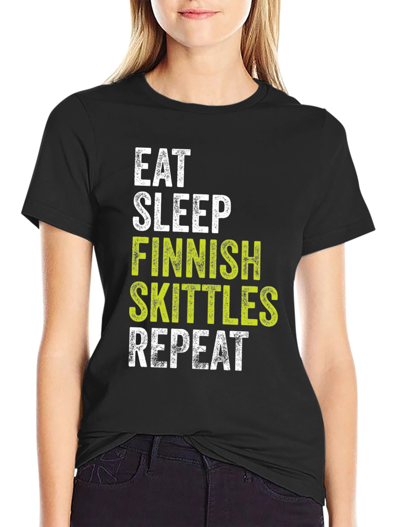 Eat Sleep Finnish Skittles Repeat T-Shirt