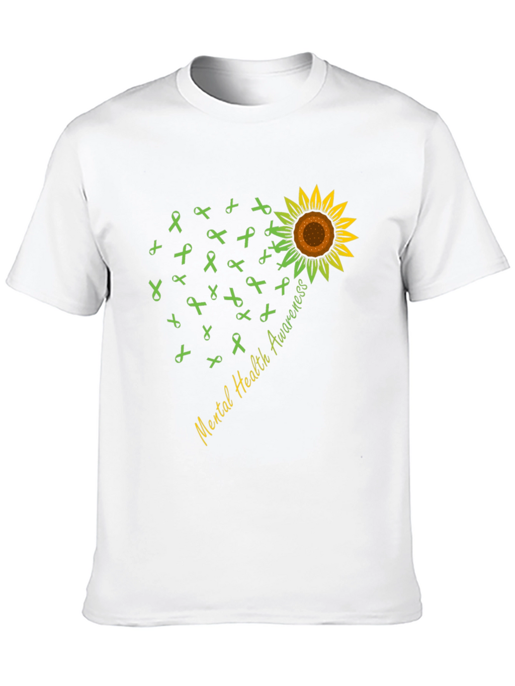 Mental Health Awareness Sunflower Ribbon T-Shirt