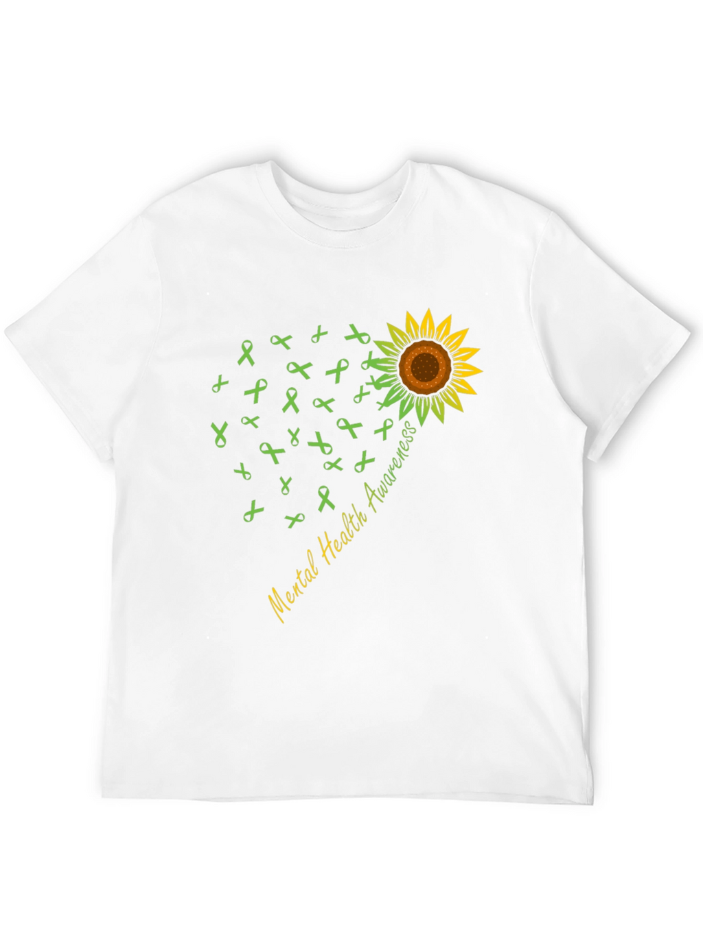 Mental Health Awareness Sunflower Ribbon T-Shirt