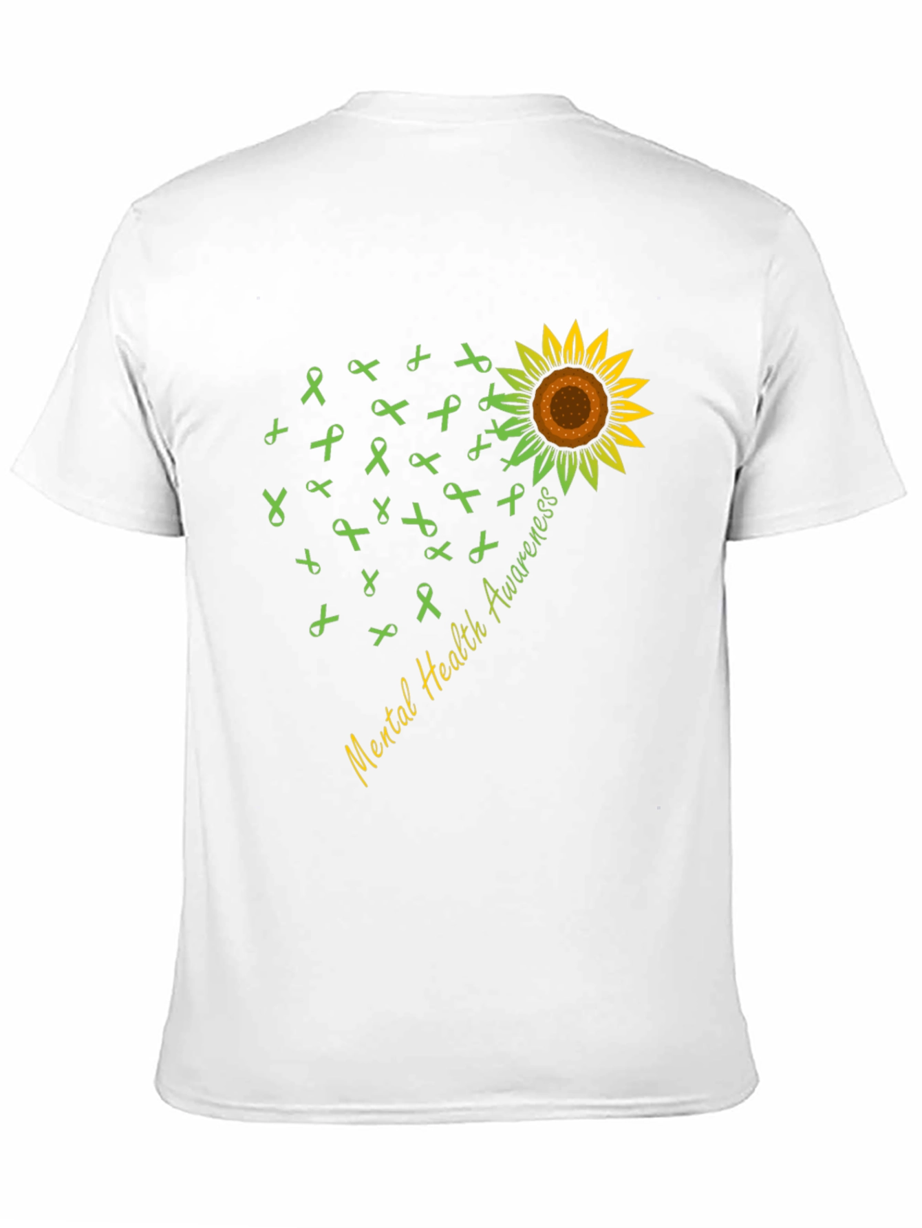 Mental Health Awareness Sunflower Ribbon T-Shirt