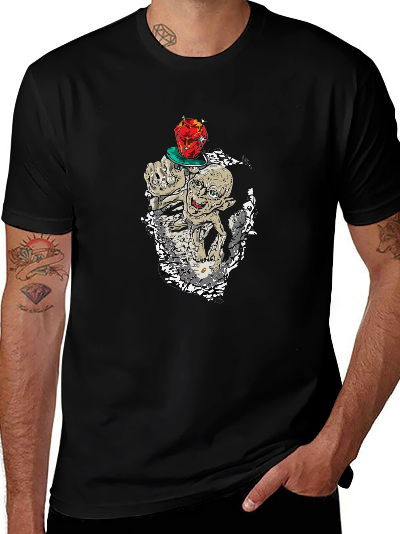 Gollum Graphic Tee - The Lord of the Rings Fan Shirt
