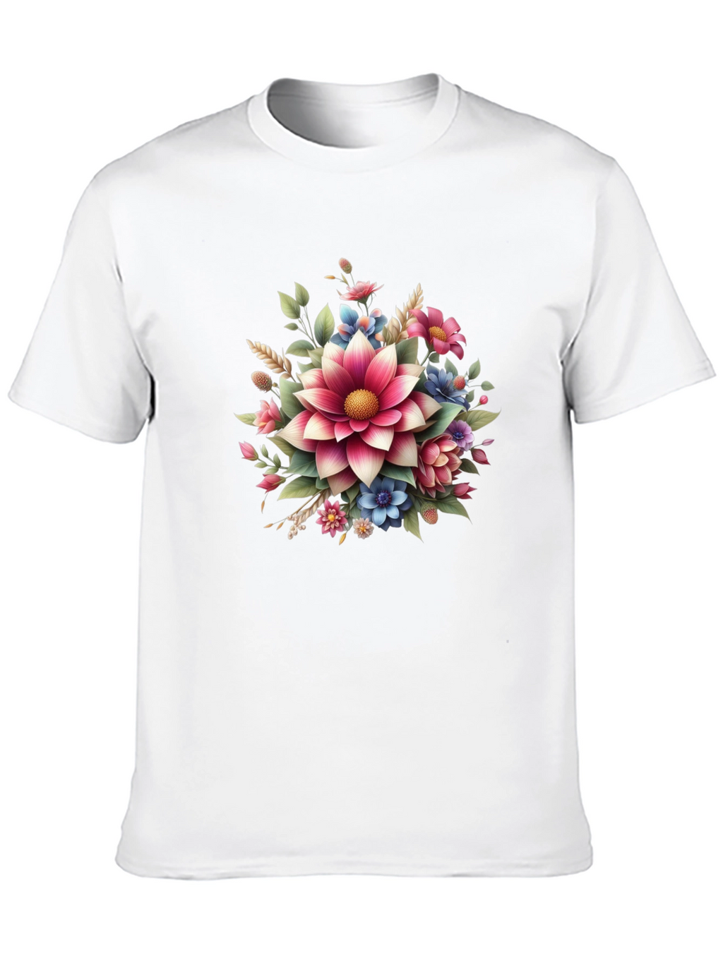 Floral Graphic Tee - Bold Blossom Design