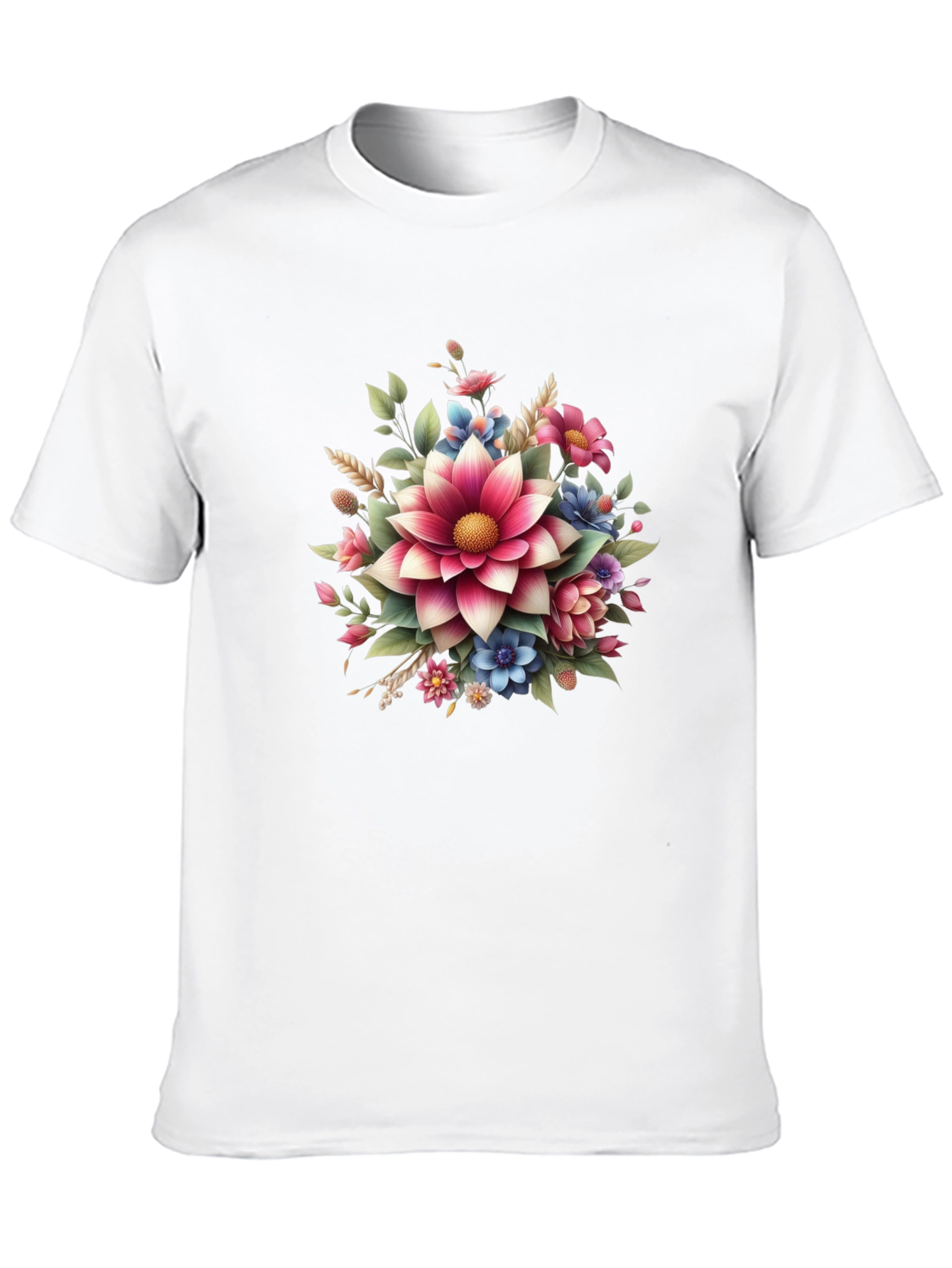 Floral Graphic Tee - Bold Blossom Design