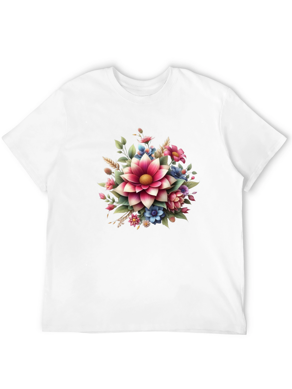 Floral Graphic Tee - Bold Blossom Design