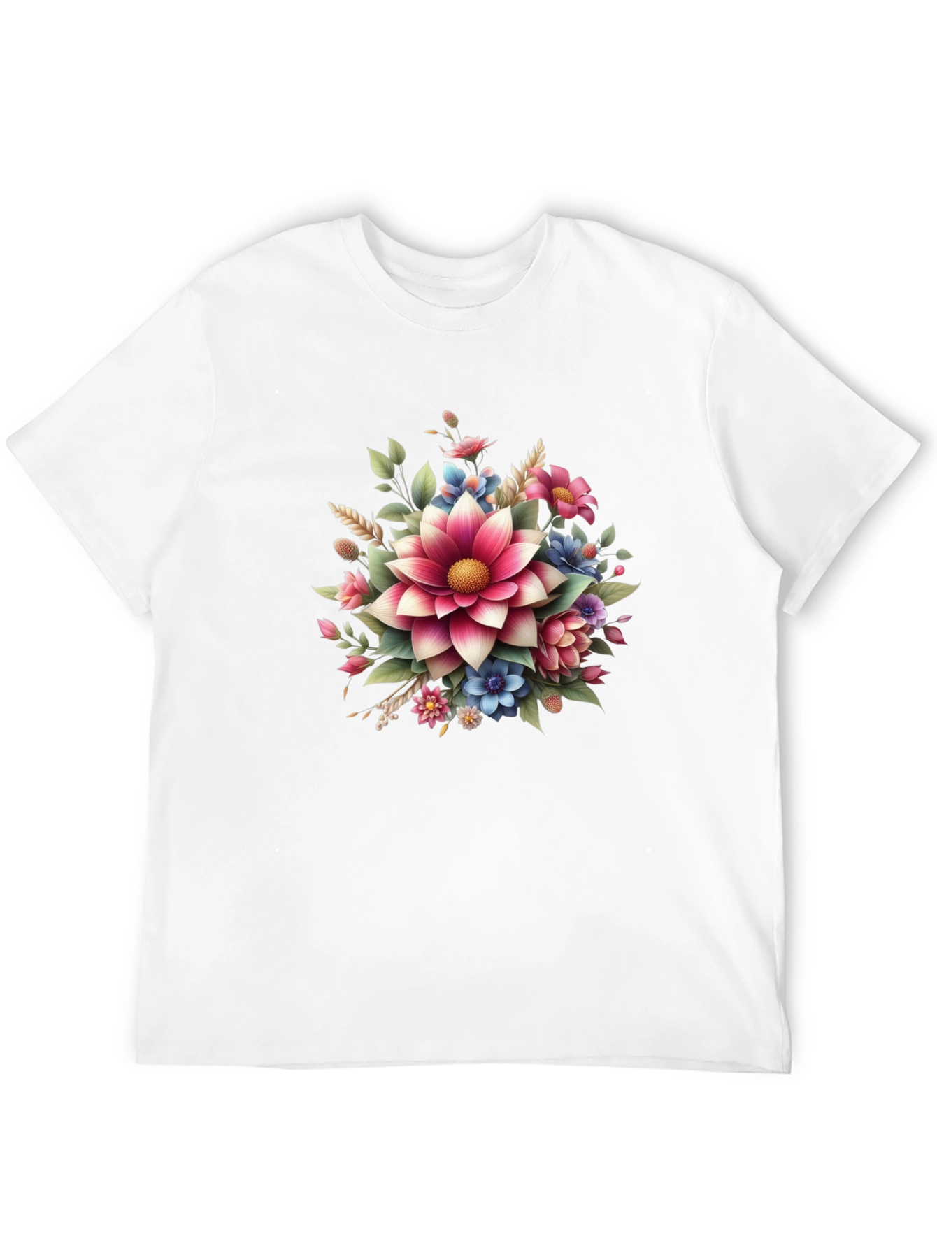 Floral Graphic Tee - Bold Blossom Design
