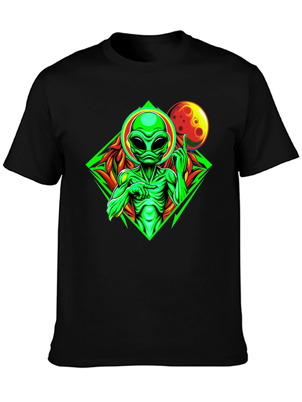 Alien Graphic Print T-Shirt