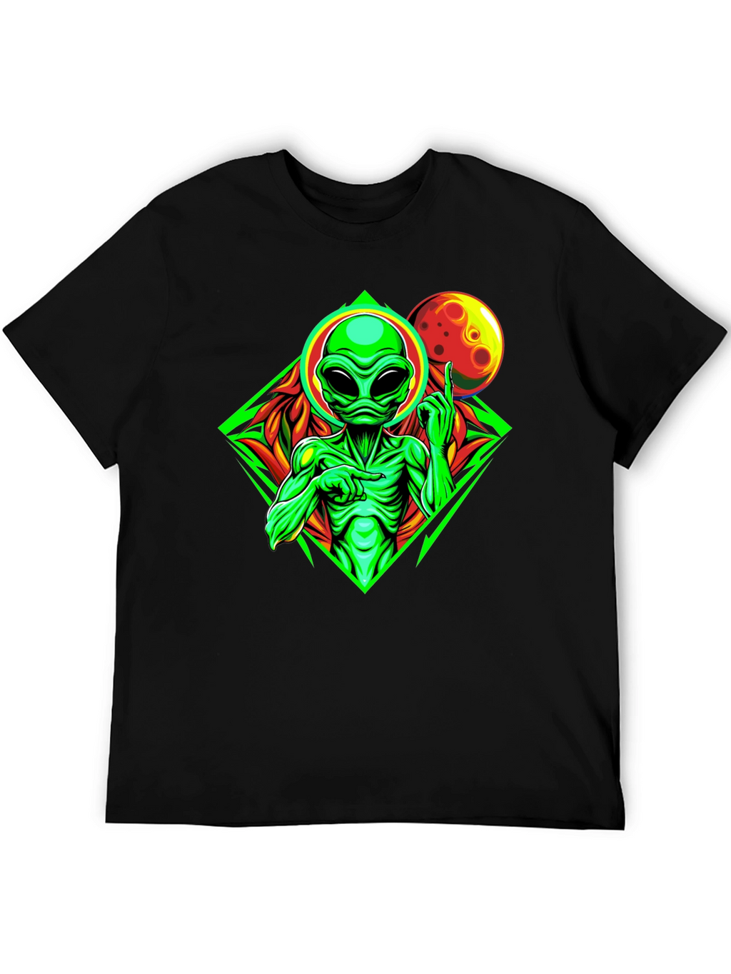 Alien Graphic Print T-Shirt
