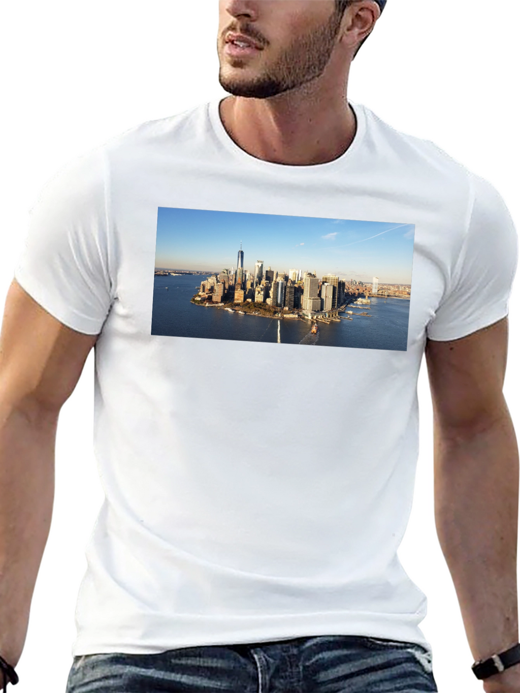 Cityscape Graphic Tee - Black