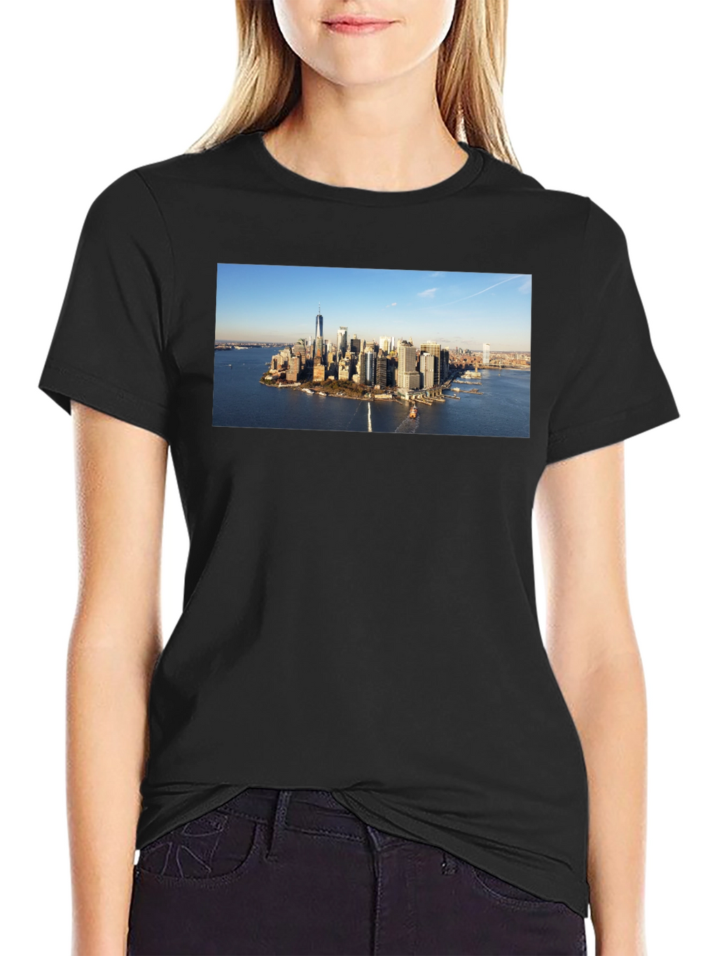 Cityscape Graphic Tee - Black
