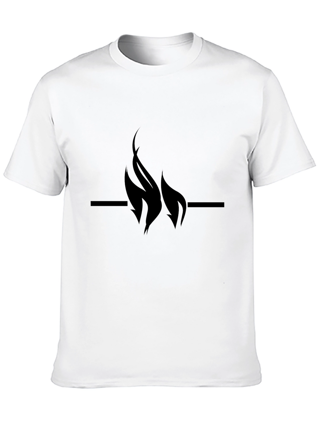 Flame Graphic Black Tee