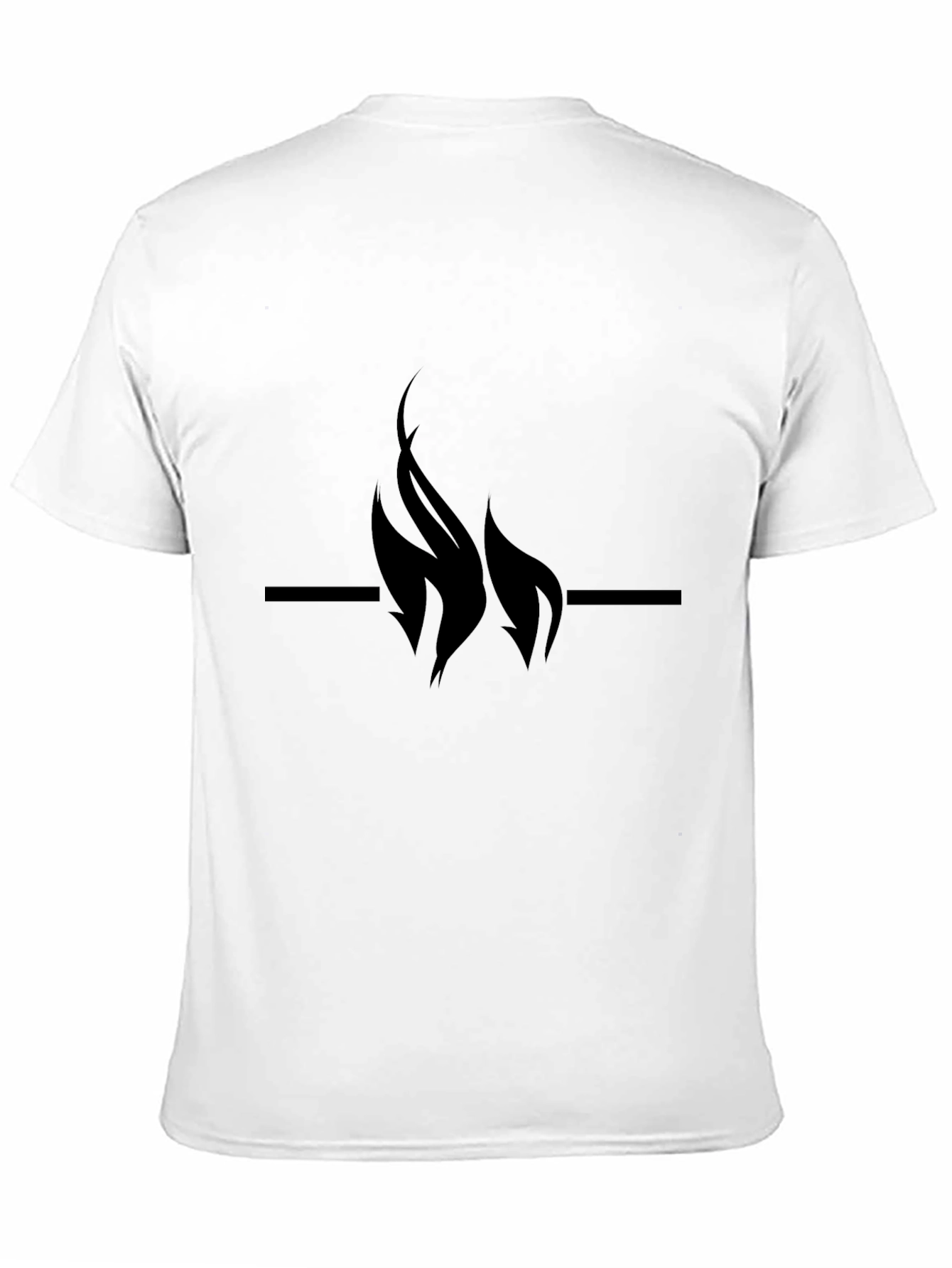 Flame Graphic Black Tee