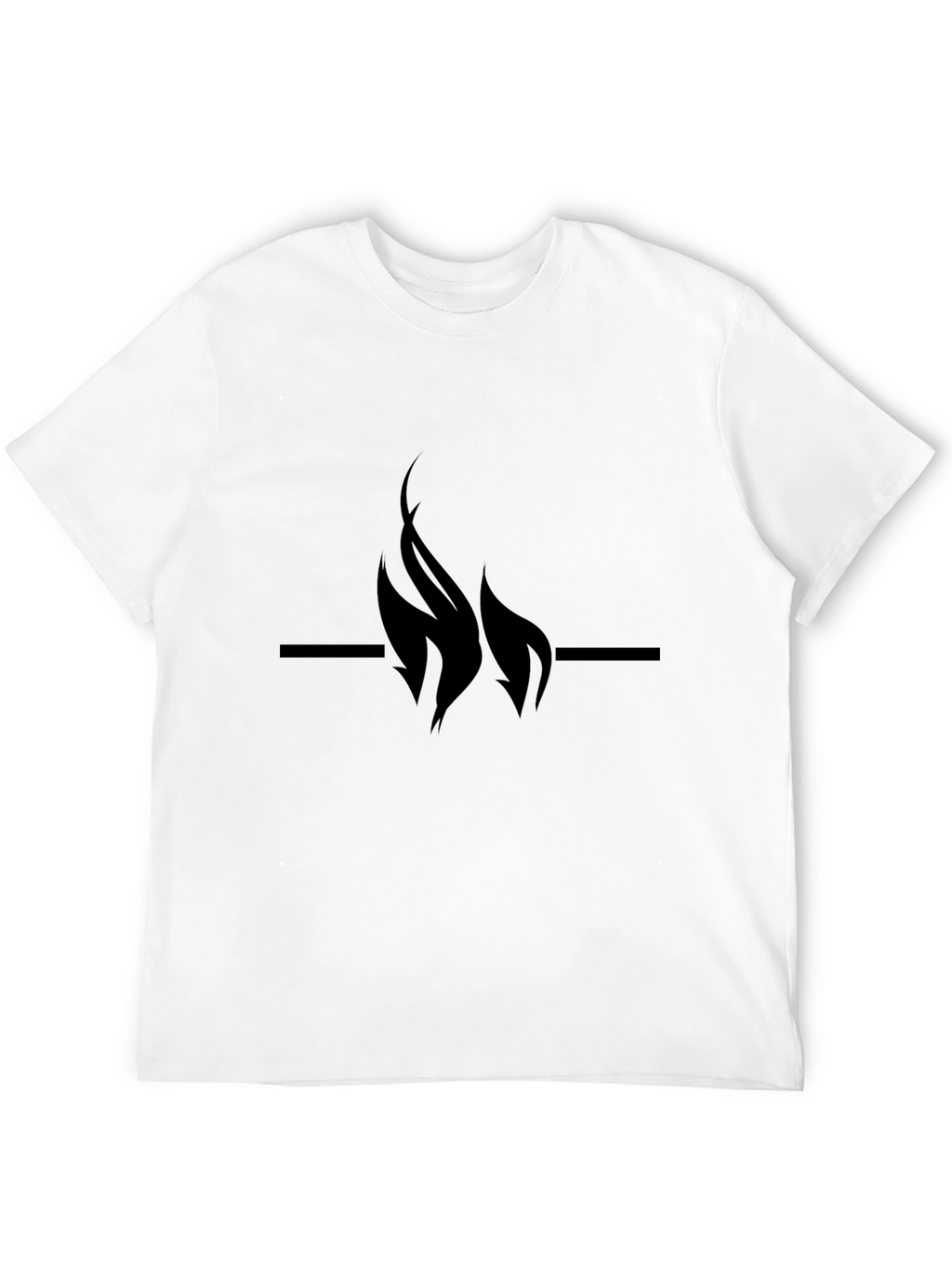 Flame Graphic Black Tee