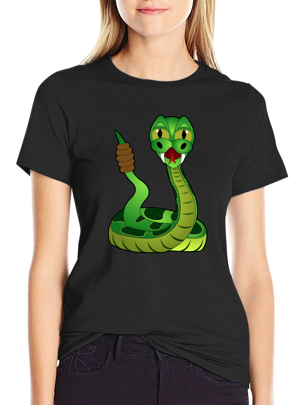 Snake Cartoon Graphic T-Shirt