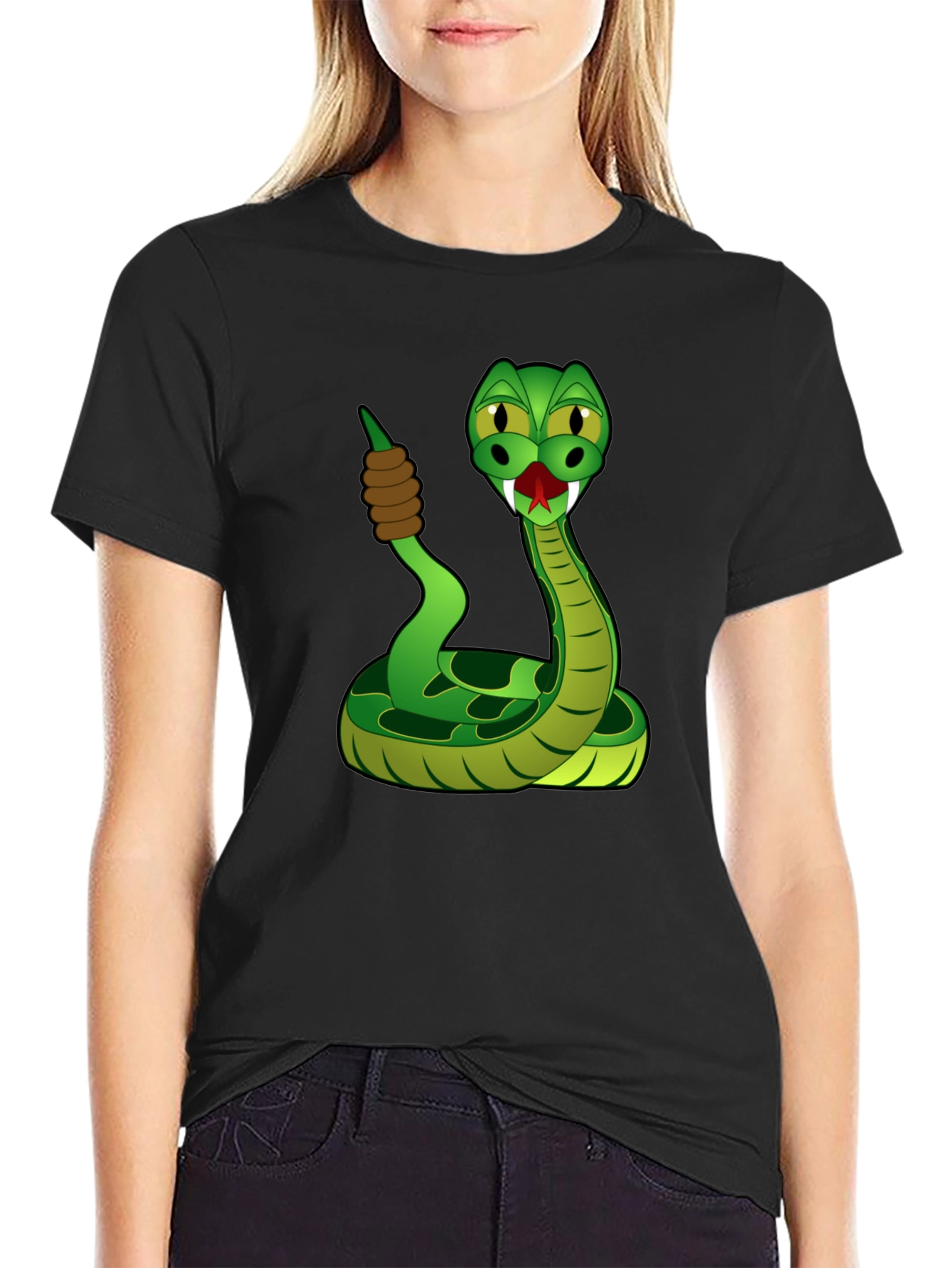 Snake Cartoon Graphic T-Shirt