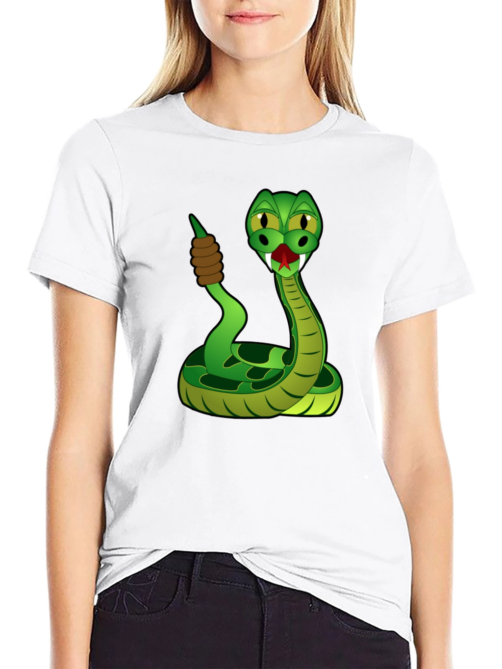 Snake Cartoon Graphic T-Shirt