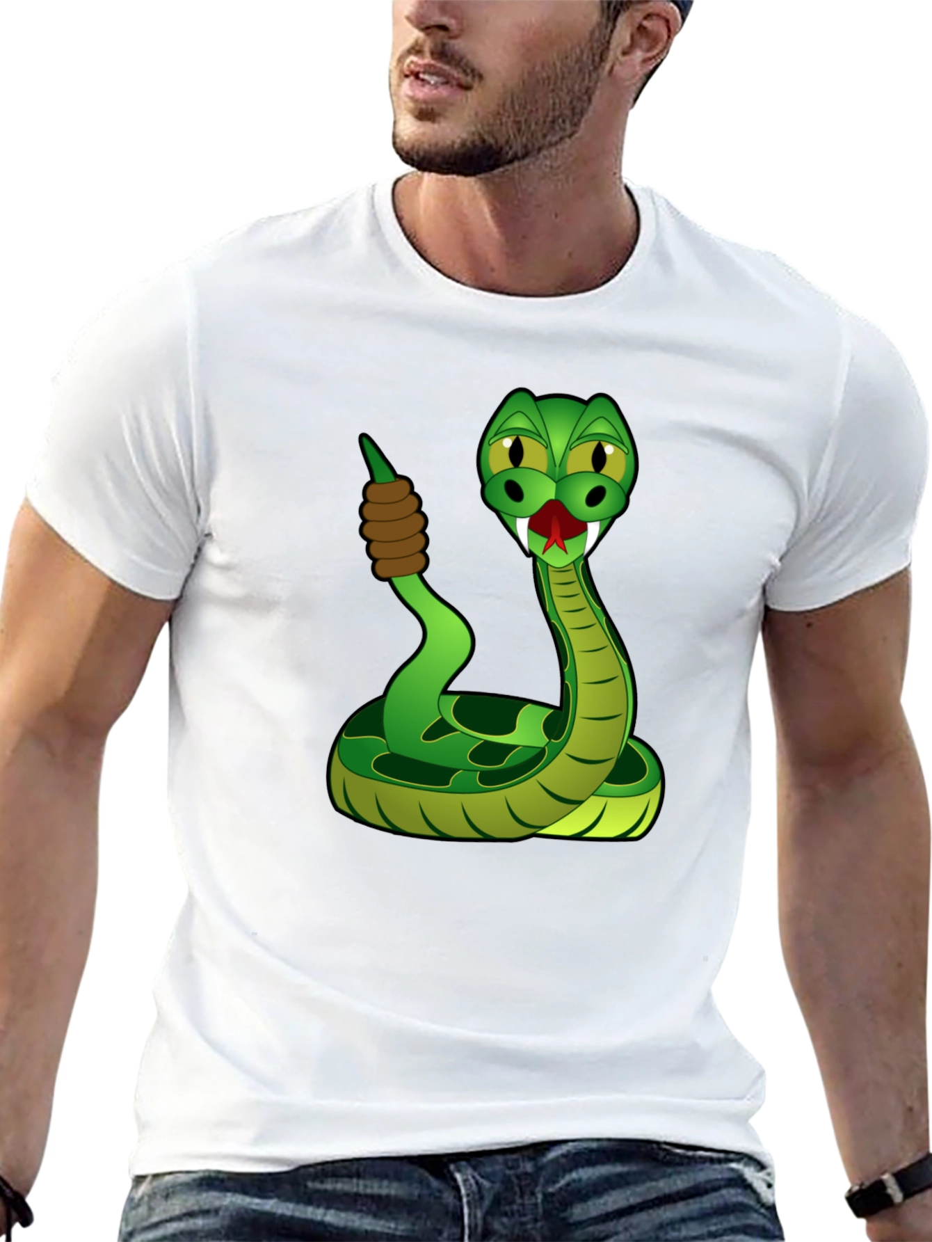 Snake Cartoon Graphic T-Shirt