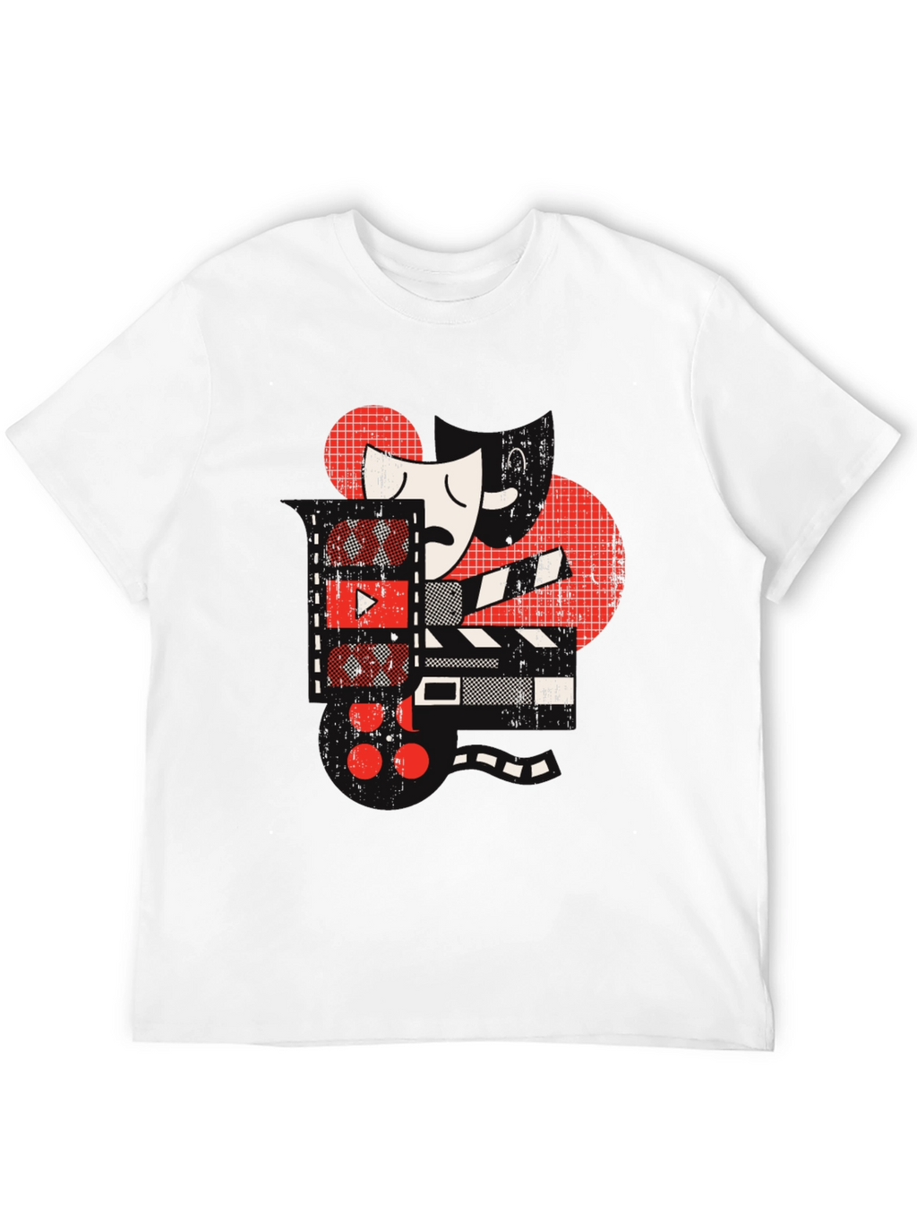 Artistic Film Motif Graphic Tee