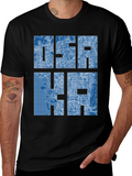 Osaka City Map Blueprint Design Graphic T-Shirt