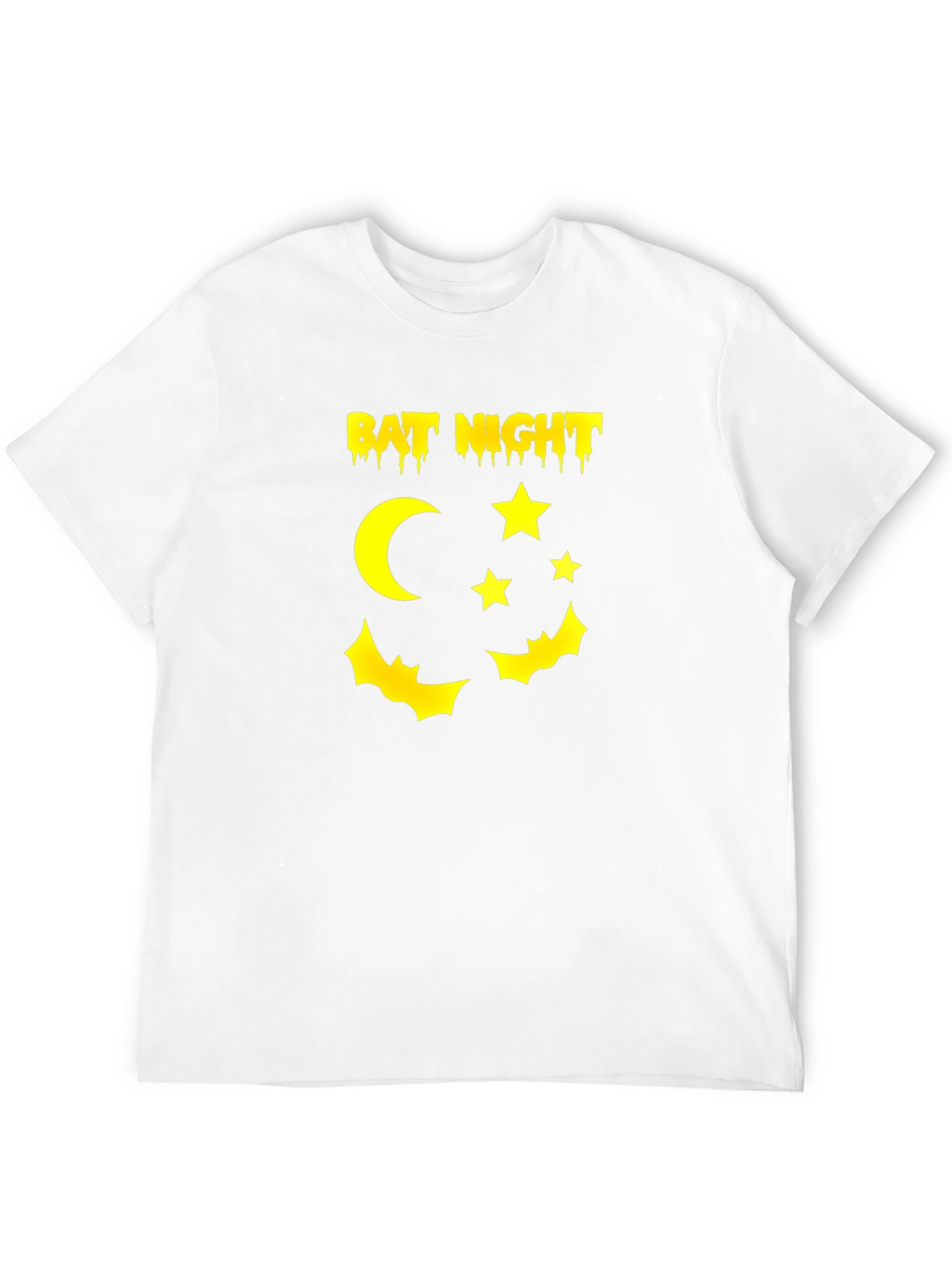 Bat Night Graphic Tee - Halloween Vibes