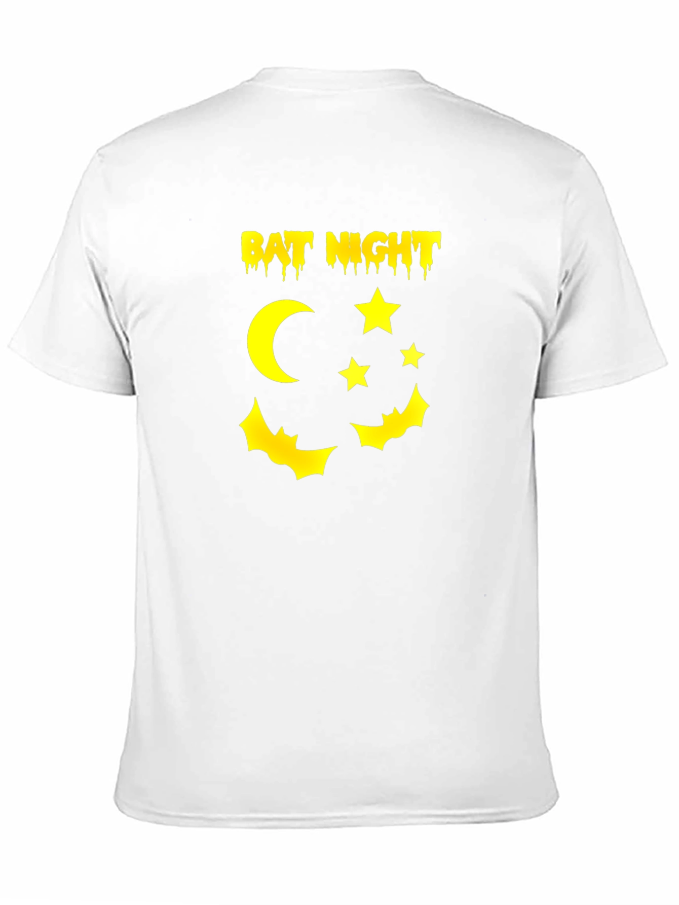Bat Night Graphic Tee - Halloween Vibes