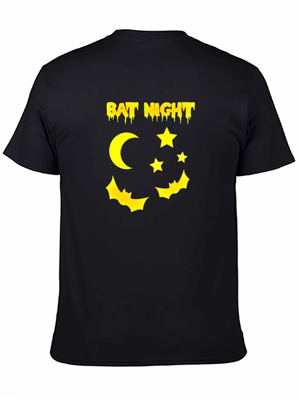 Bat Night Graphic Tee - Halloween Vibes
