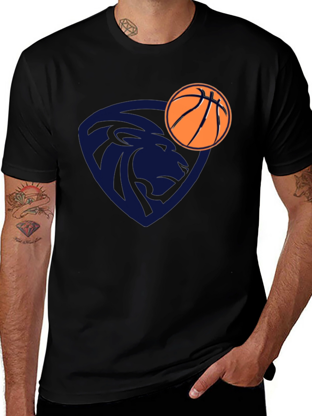 Lion Basketball Graphic Tee - Stylish & Unique Design