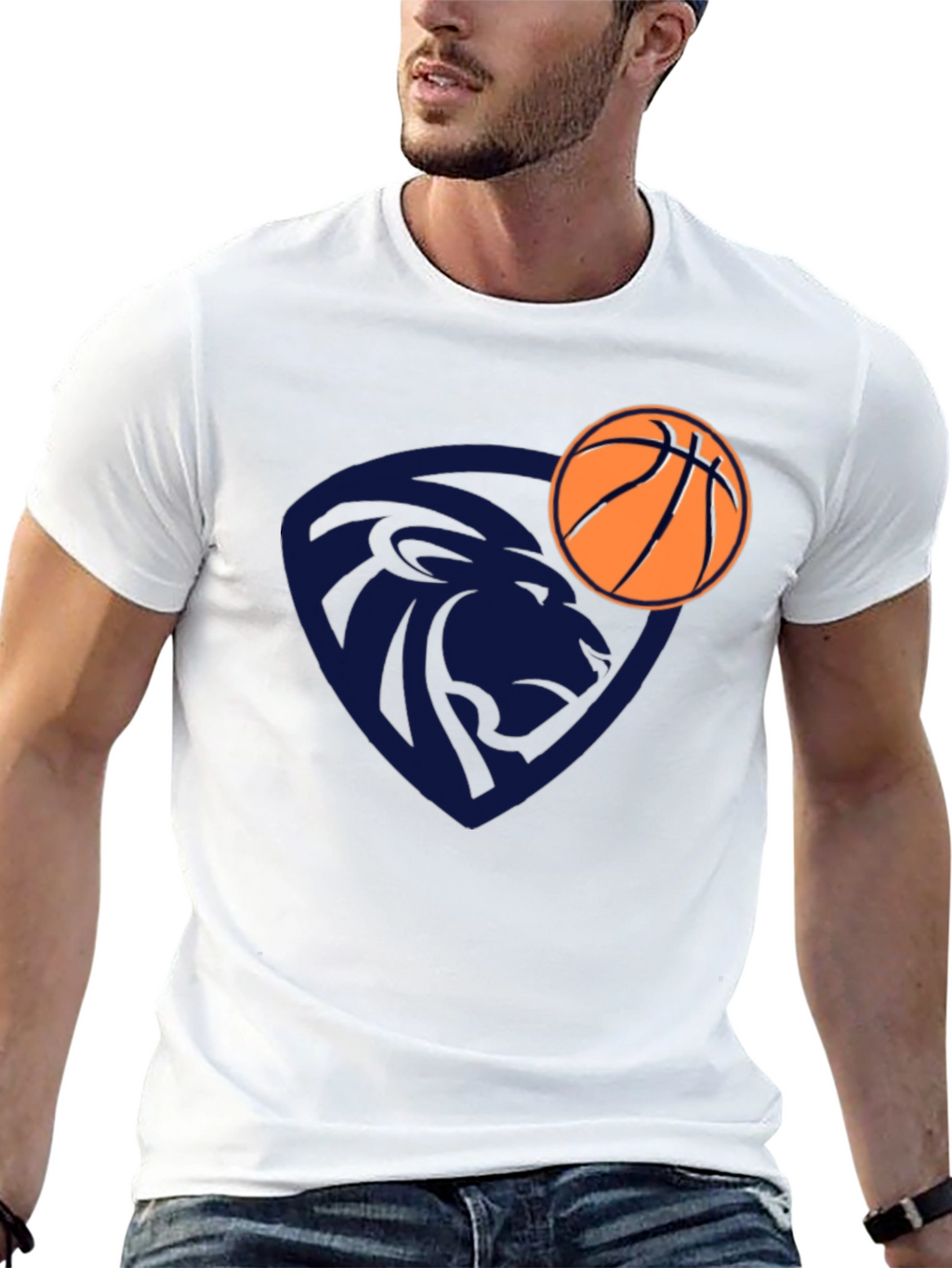 Lion Basketball Graphic Tee - Stylish & Unique Design
