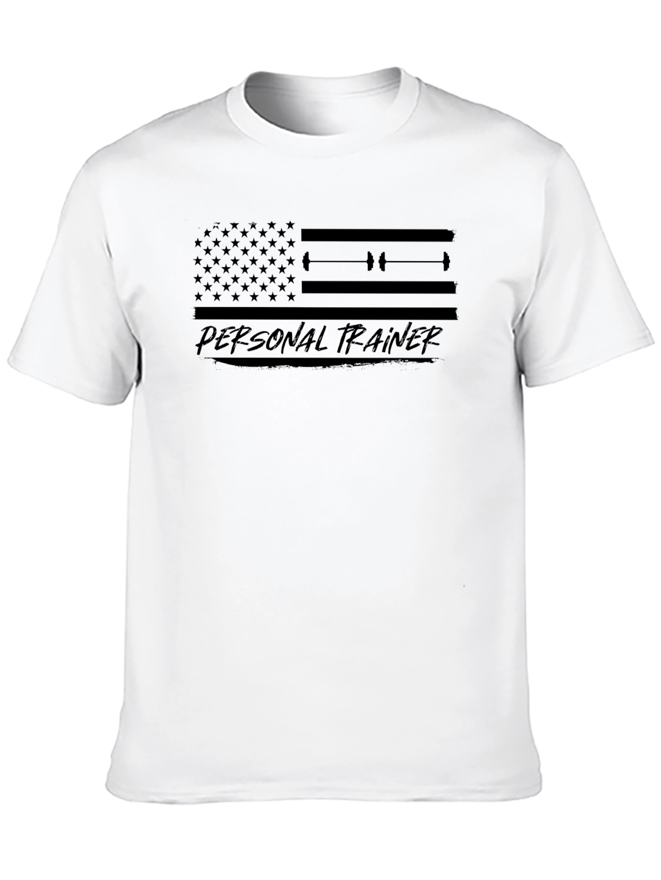 Personal Trainer American Flag Graphic Tee