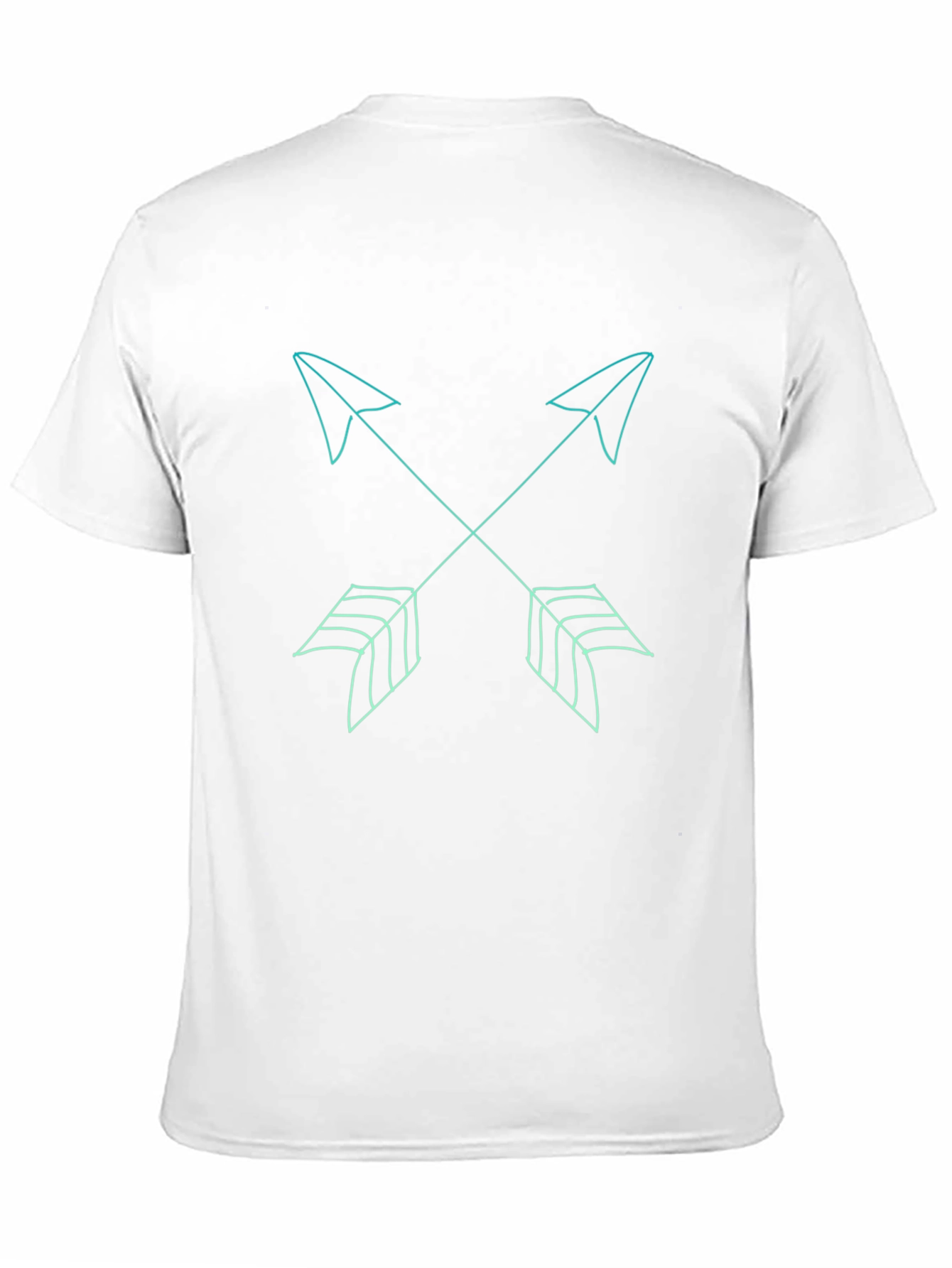 Crossed Arrow Graphic Tee - Stylish Black Casual Shirt