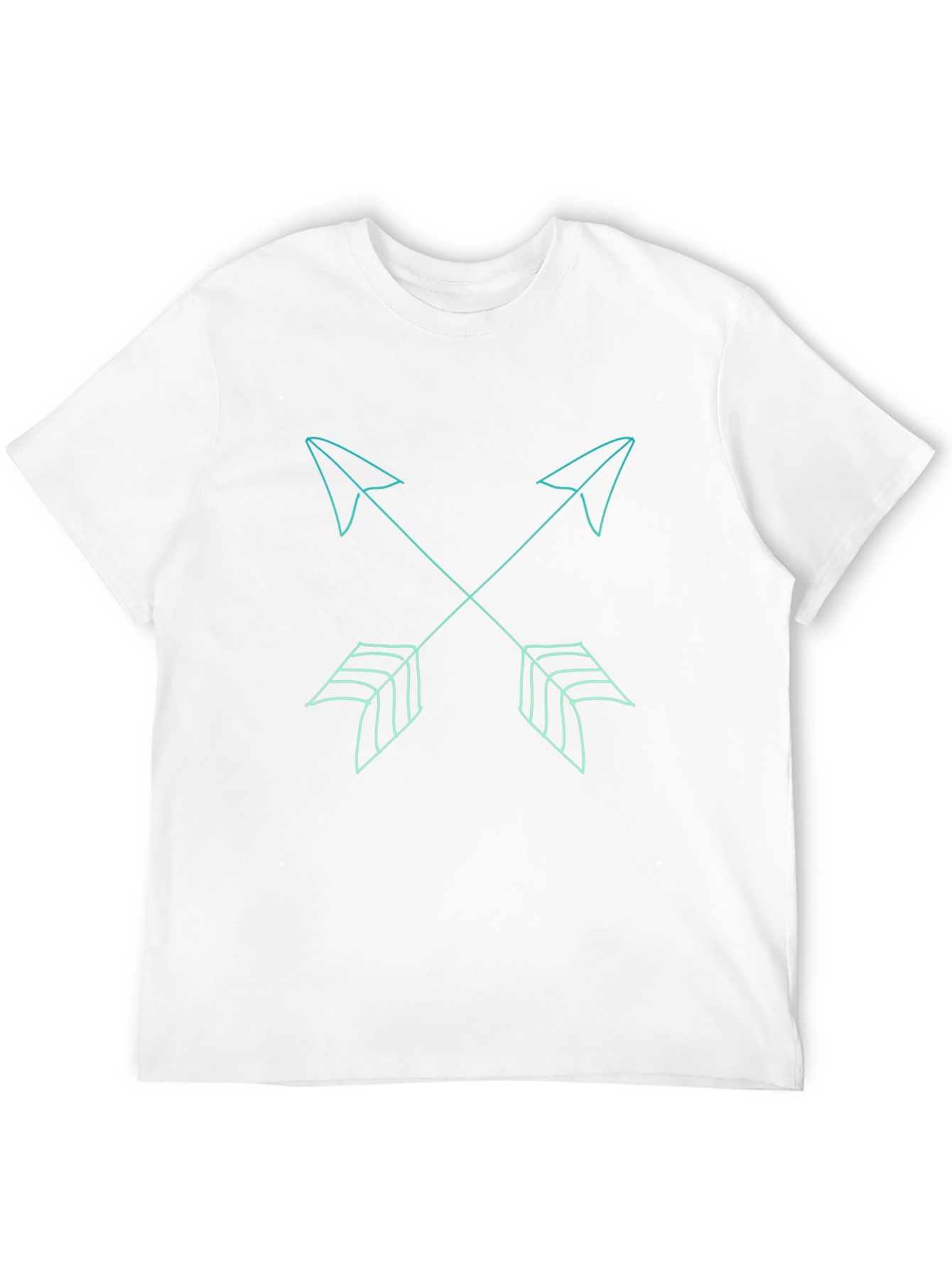 Crossed Arrow Graphic Tee - Stylish Black Casual Shirt