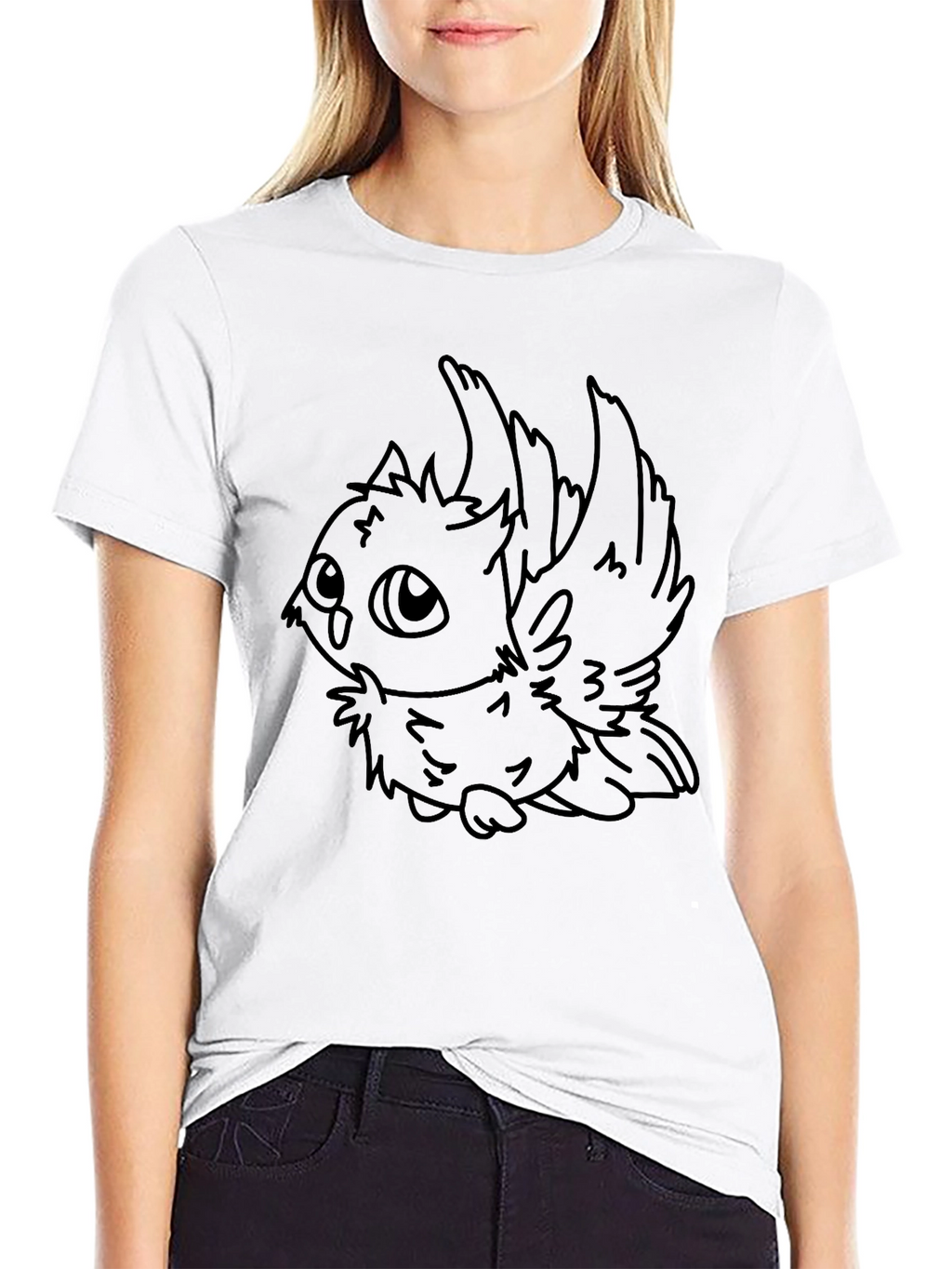 Cute Owl Graphic Tee - Black Unisex T-Shirt
