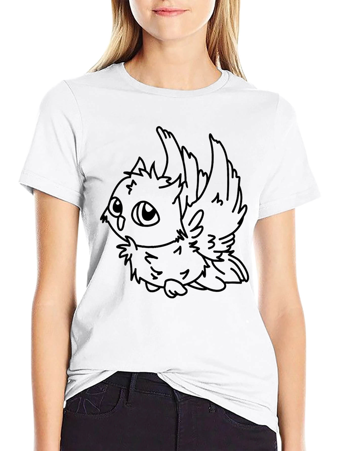 Cute Owl Graphic Tee - Black Unisex T-Shirt