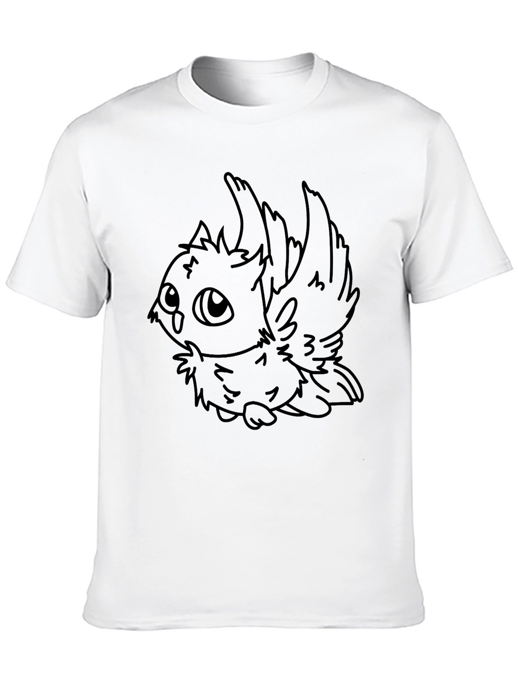 Cute Owl Graphic Tee - Black Unisex T-Shirt