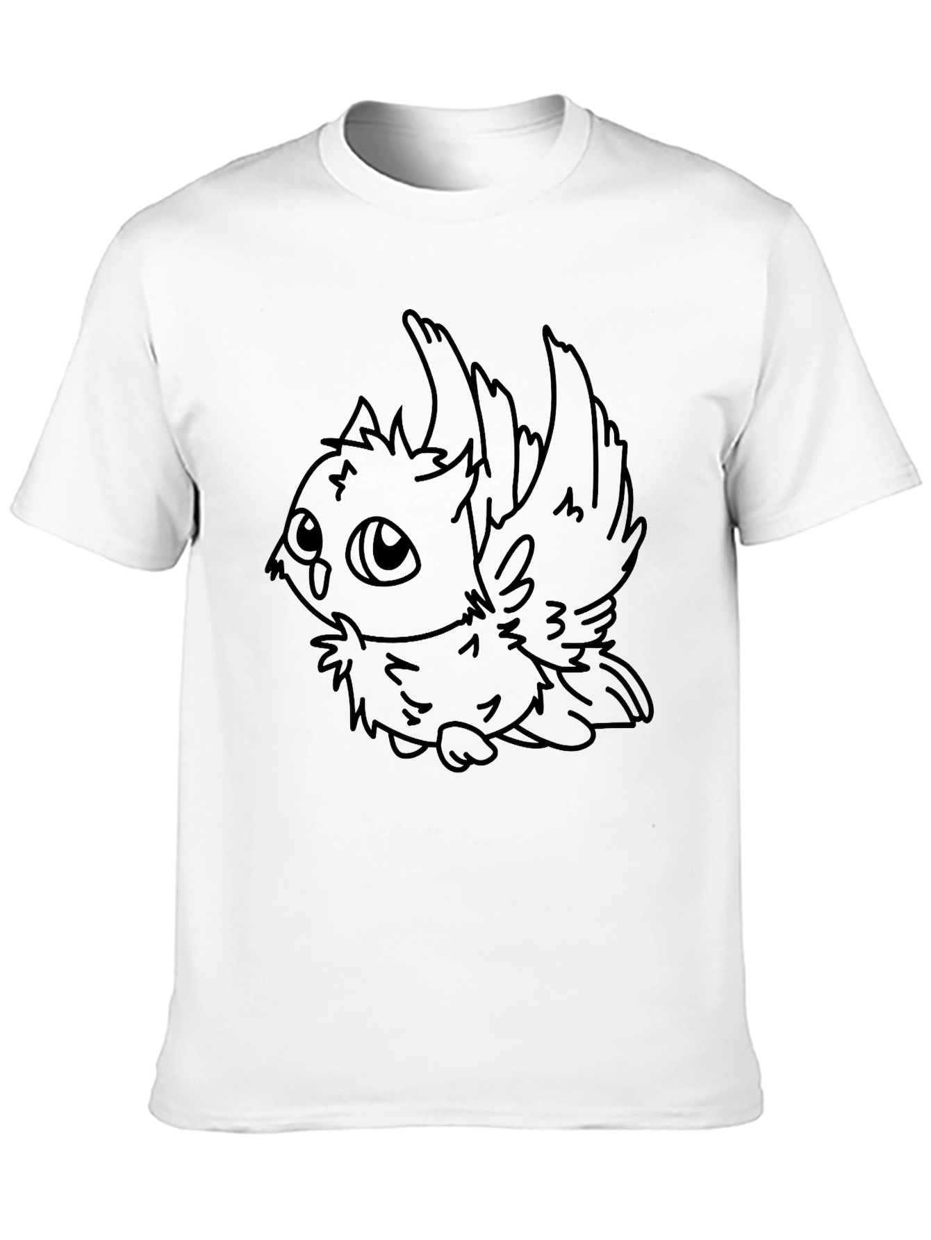 Cute Owl Graphic Tee - Black Unisex T-Shirt