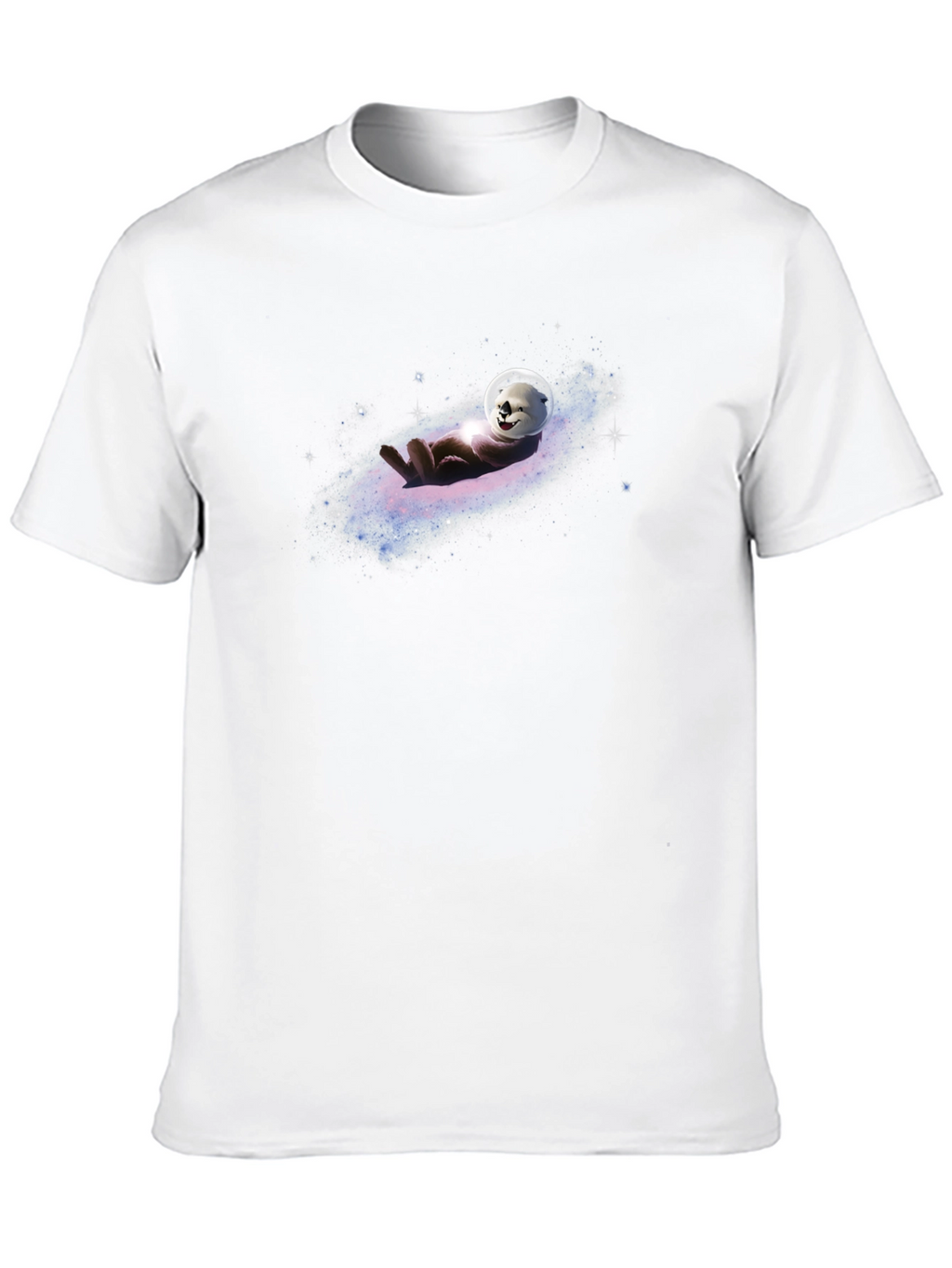 Otter in Space T-Shirt - Galaxy Design