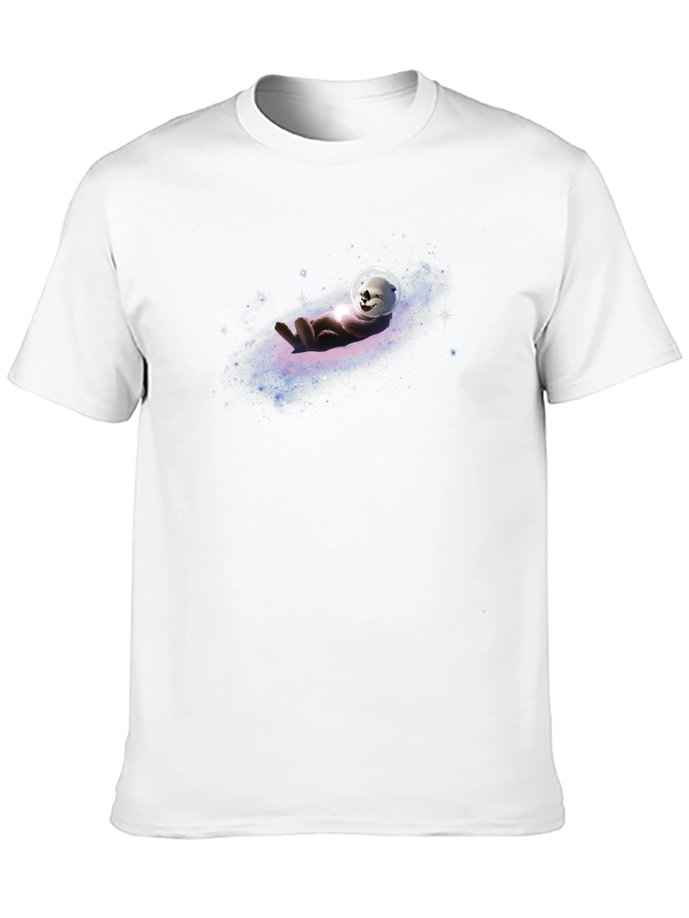 Otter in Space T-Shirt - Galaxy Design