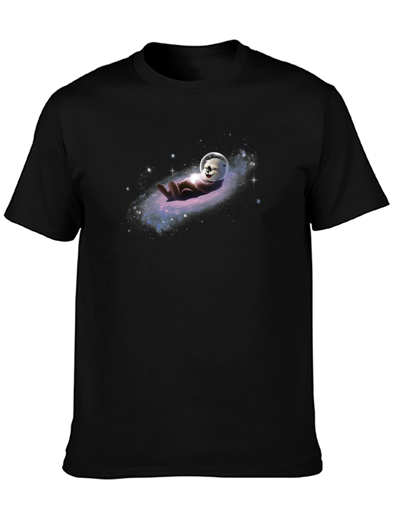 Otter in Space T-Shirt - Galaxy Design